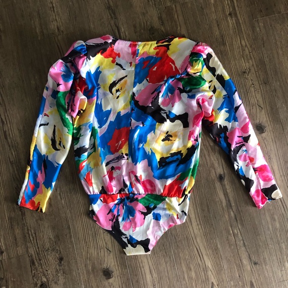 Zara abstract blouse bodysuit - Picture 3 of 13